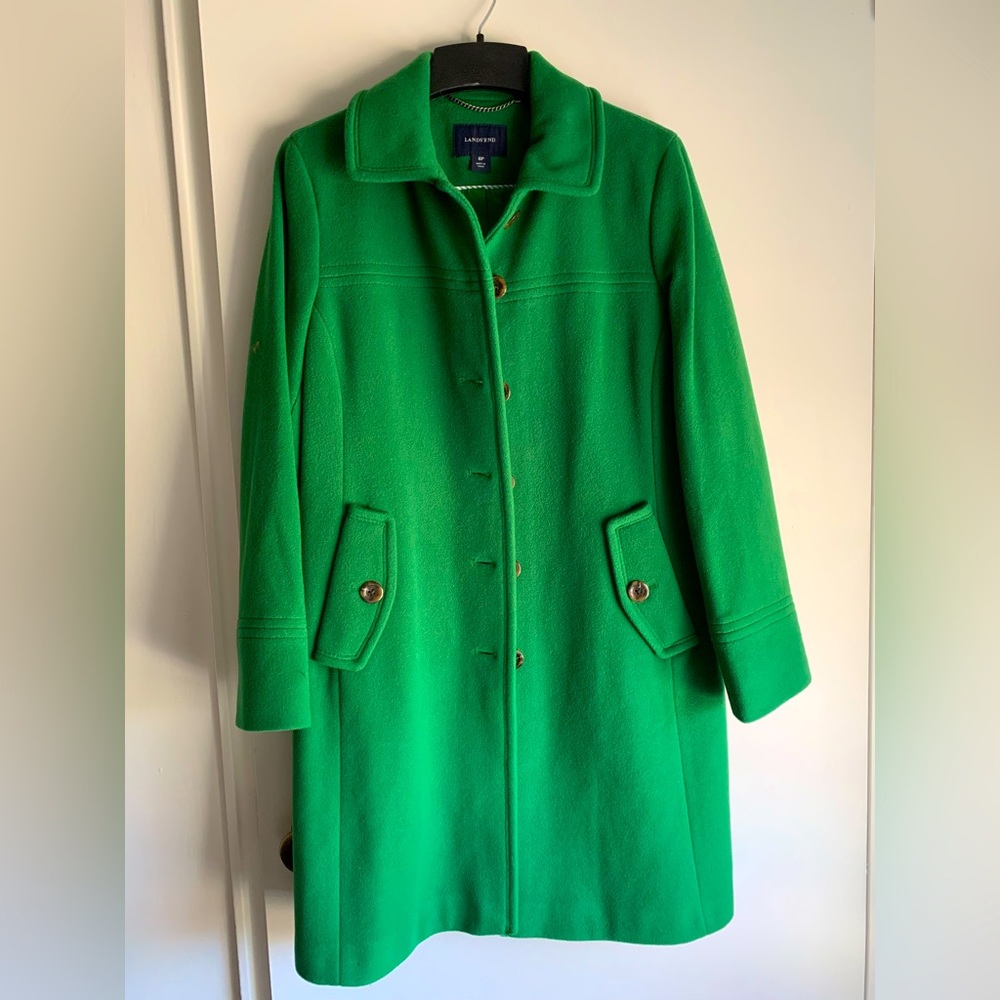 Land’s end wool coat, 6p, 3/15